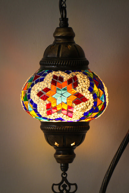 Lámpara turca cisne S prisma multicolor + ampolleta