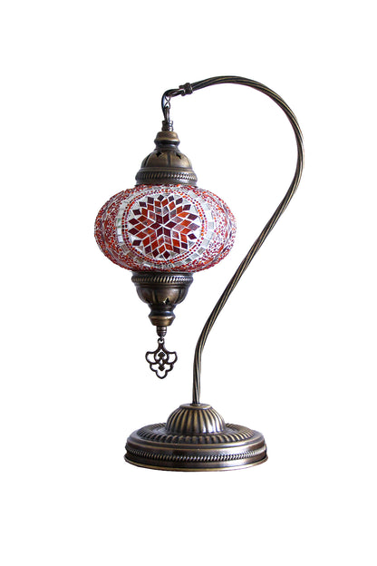 Lámpara turca cisne M Medalla Naranja + ampolleta