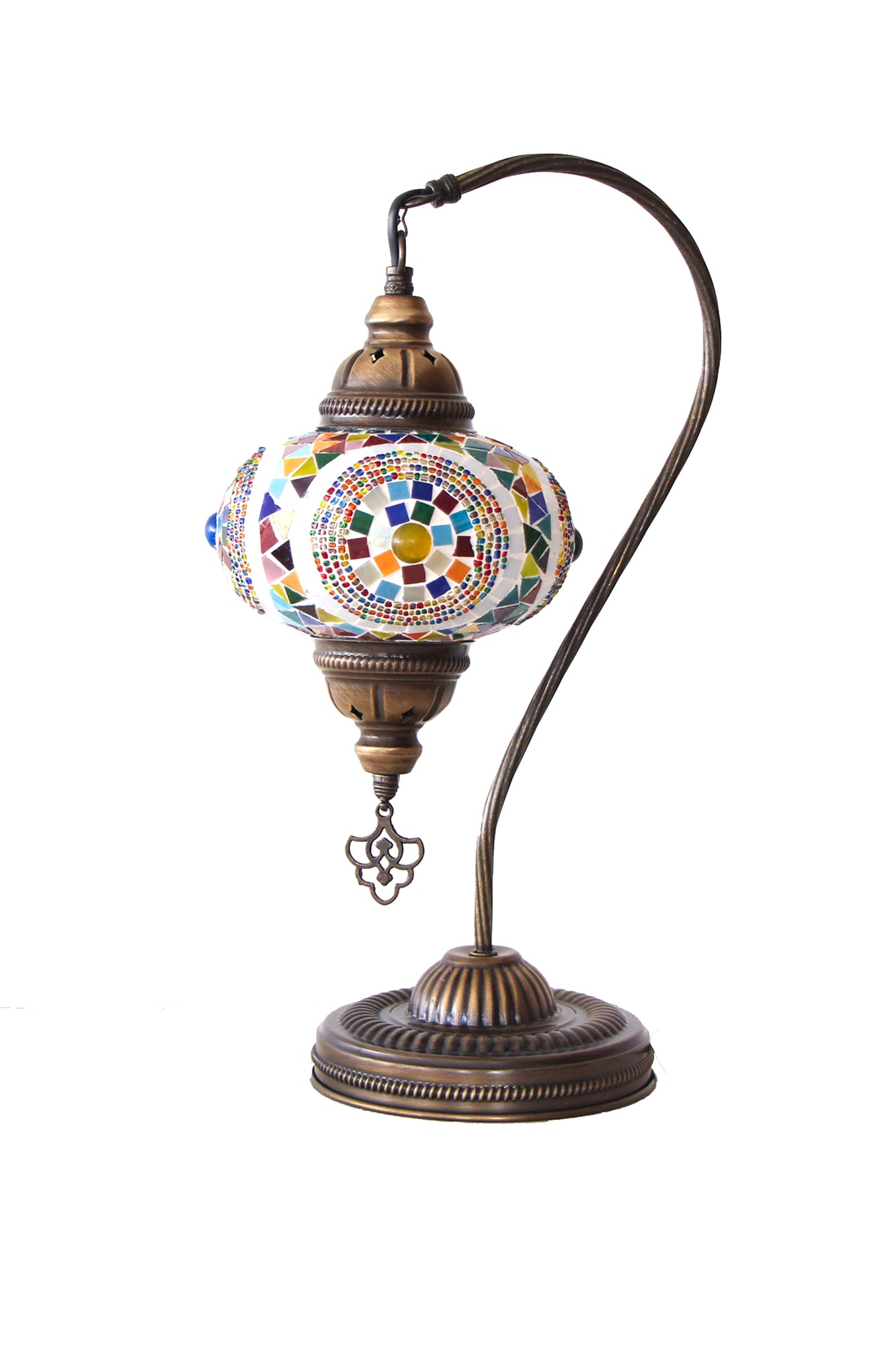 Lámpara turca cisne M Portal multicolor + ampolleta