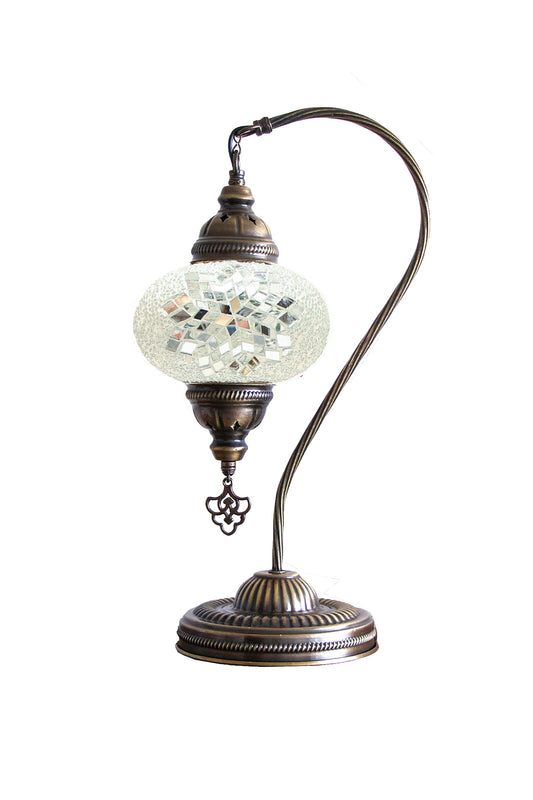 Lámpara turca cisne M Hajima Blanca + ampolleta