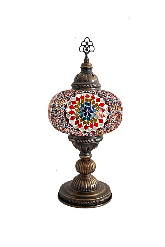 PREVENTA Lámpara turca de mesa L Hajima multicolor + ampolleta
