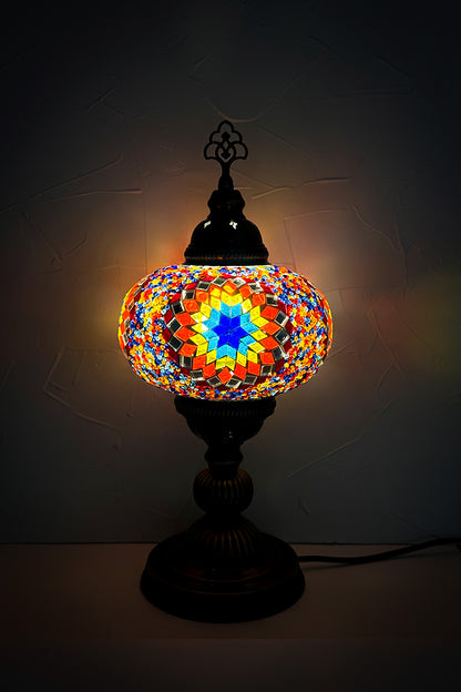 PREVENTA Lámpara turca de mesa L Hajima multicolor + ampolleta