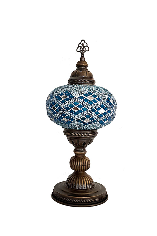 PREVENTA Lámpara turca de mesa L Rumi Turquesa + ampolleta