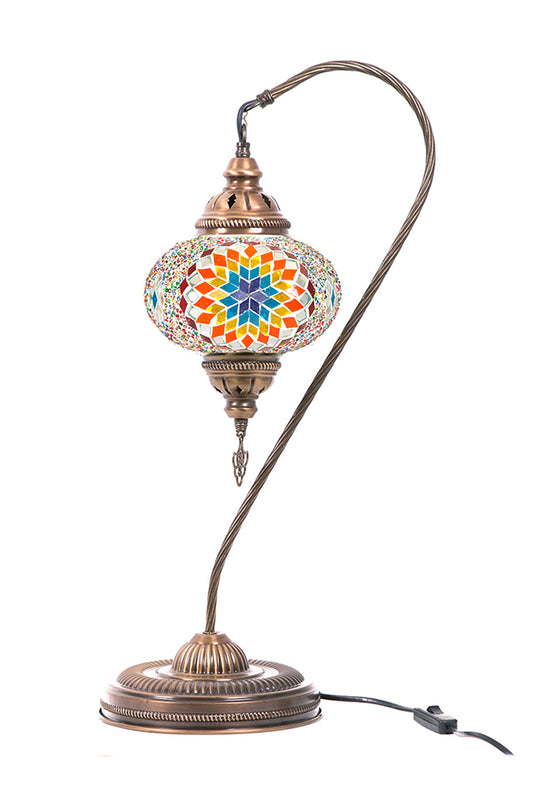 Lámpara turca cisne L Hajima multicolor + ampolleta