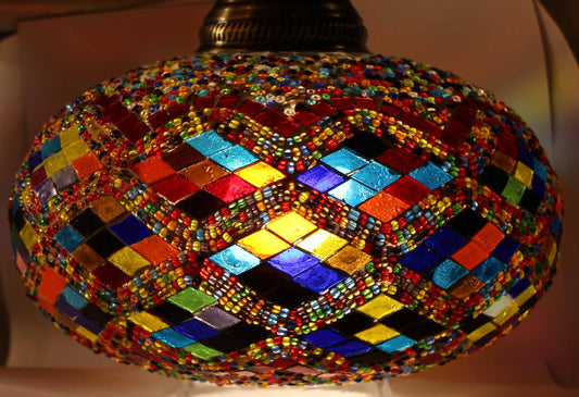 PREVENTA Lámpara turca de mesa XL Rumi multicolor + ampolleta