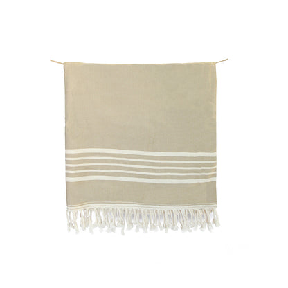 Toalla Turca de Algodón Karadeniz Taupé 0,96 x 1,80 m