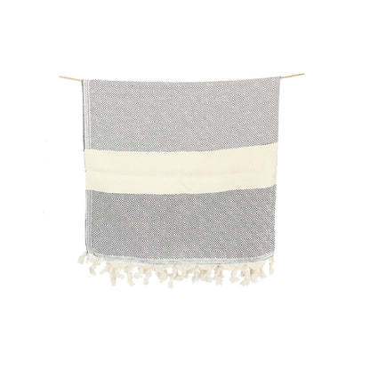 Toalla Turca de Algodón Mármara Gris 1 x 1,90 m