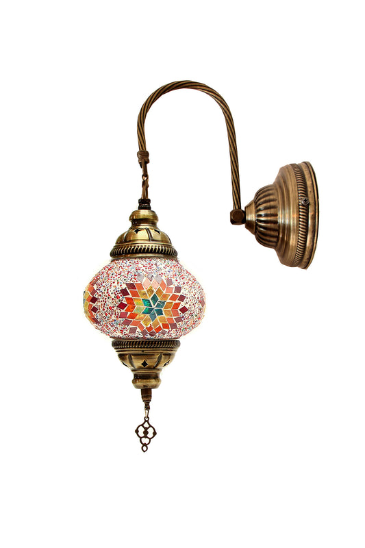 Lámpara turca de pared S multicolor + ampolleta