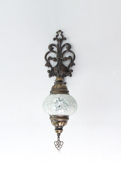 Lámpara turca de pared S blanca + ampolleta