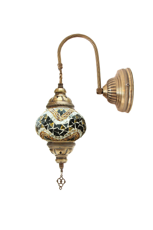 Lámpara turca de pared S Mármara ámbar + ampolleta