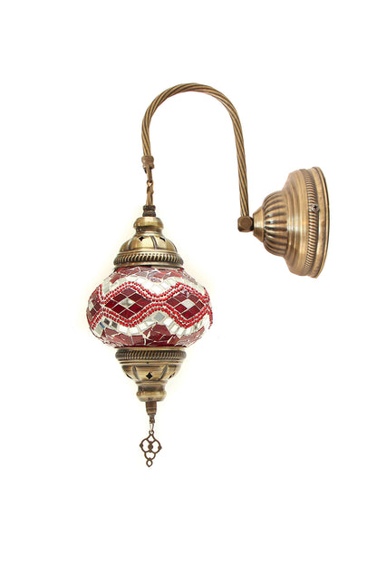 Lámpara turca de pared S roja + ampolleta