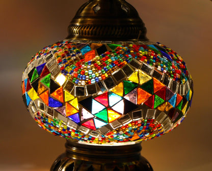 Lámpara turca de pared M Mármara multicolor + ampolleta