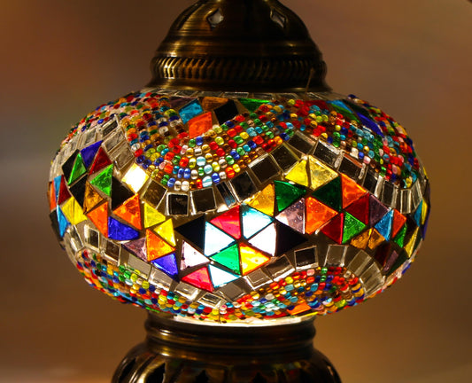 Lámpara turca de pared M Mármara multicolor + ampolleta