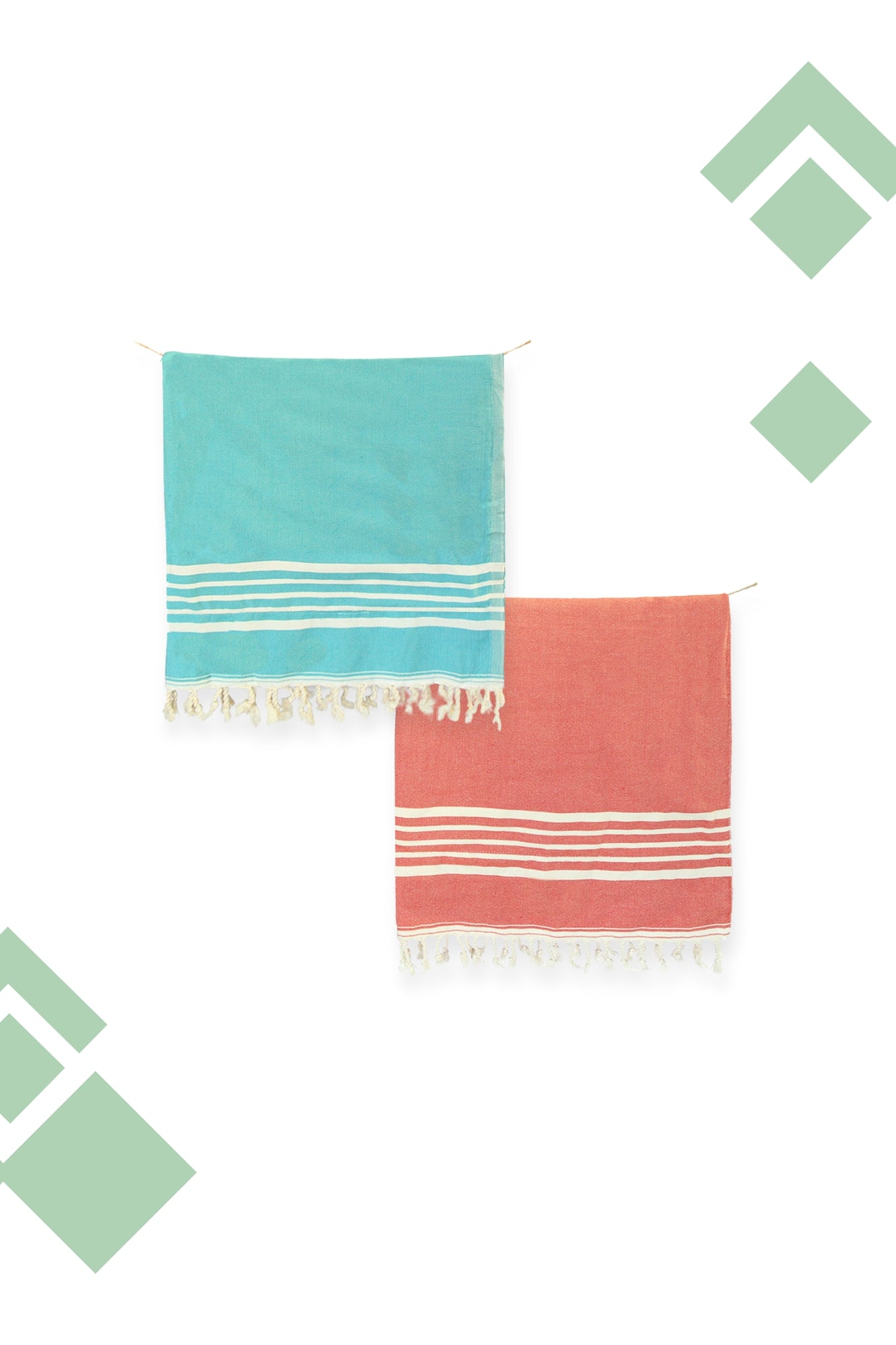 Pack Dúo - Toallas de playa turcas algodón orgánico