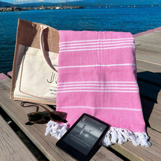 Toalla Turca de Algodón Antalya Fucsia 90 x 180 cms