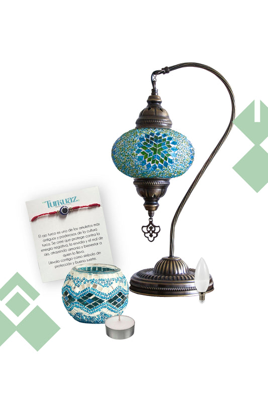 Pack Dalyan II: Lámpara cisne M + Portavela + Ampolleta y velita de regalo