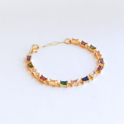 Pulsera Saray mix - Baño de oro 22k