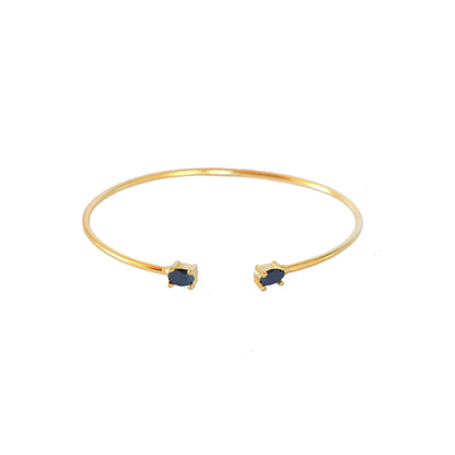 Esclava Zenit negra - Baño de oro 22k