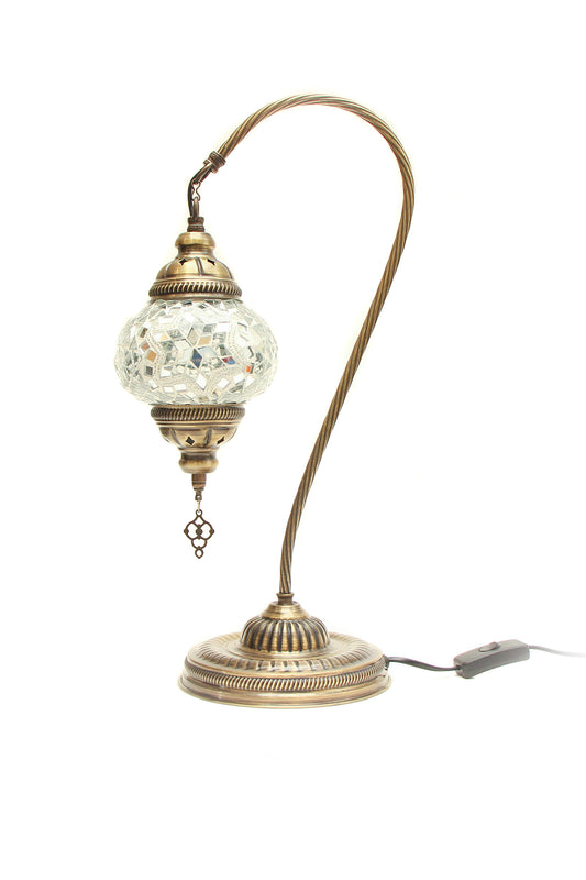 Lámpara turca cisne S Cicek blanca + ampolleta