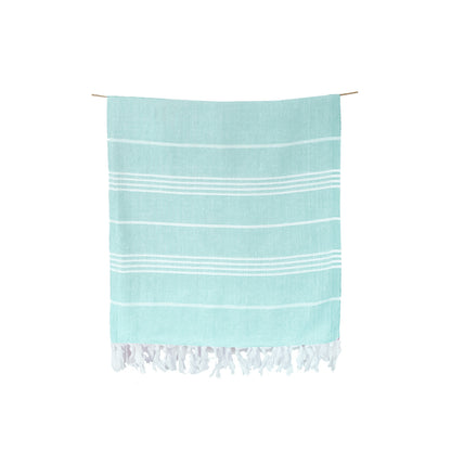 Toalla Turca de Algodón Antalya Celeste 90 x 180 cms
