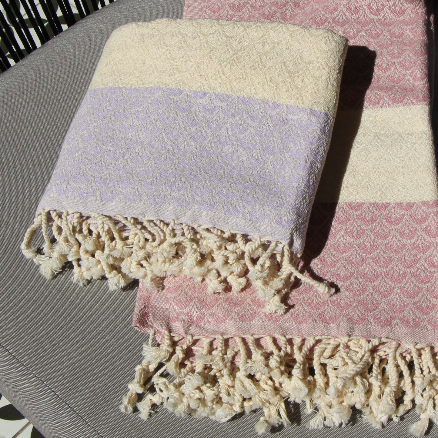 Toalla Turca de Algodón Egeo Lila 1 m x 1,80 m