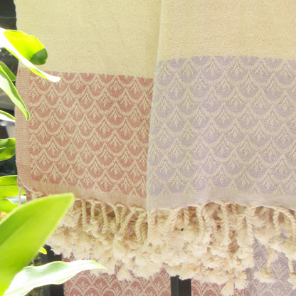 Toalla Turca de Algodón Egeo Rosada 1 m x 1,80 m