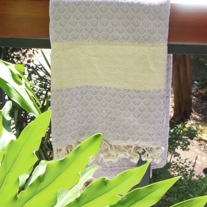 Toalla Turca de Algodón Egeo Lila 1 m x 1,80 m