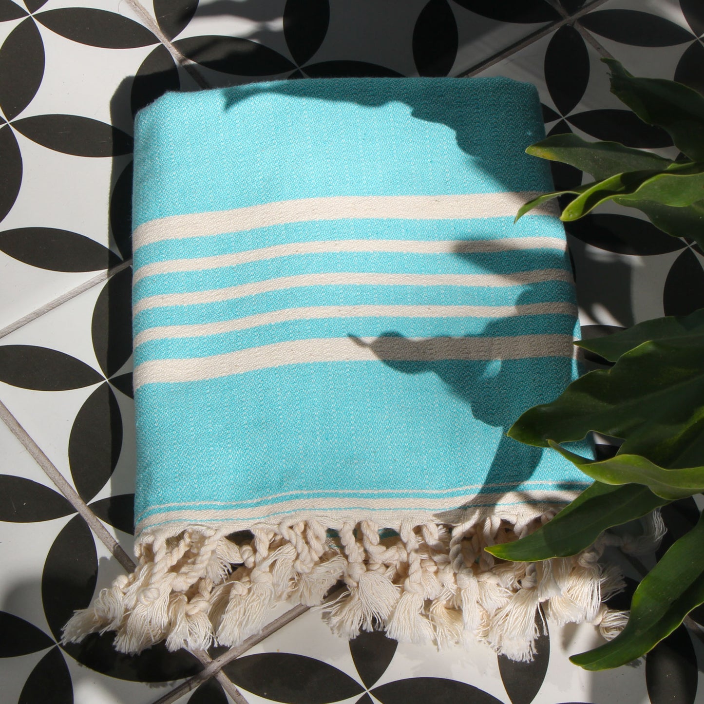 Toalla Turca de Algodón Karadeniz Turquesa 0,96 x 1,80 m