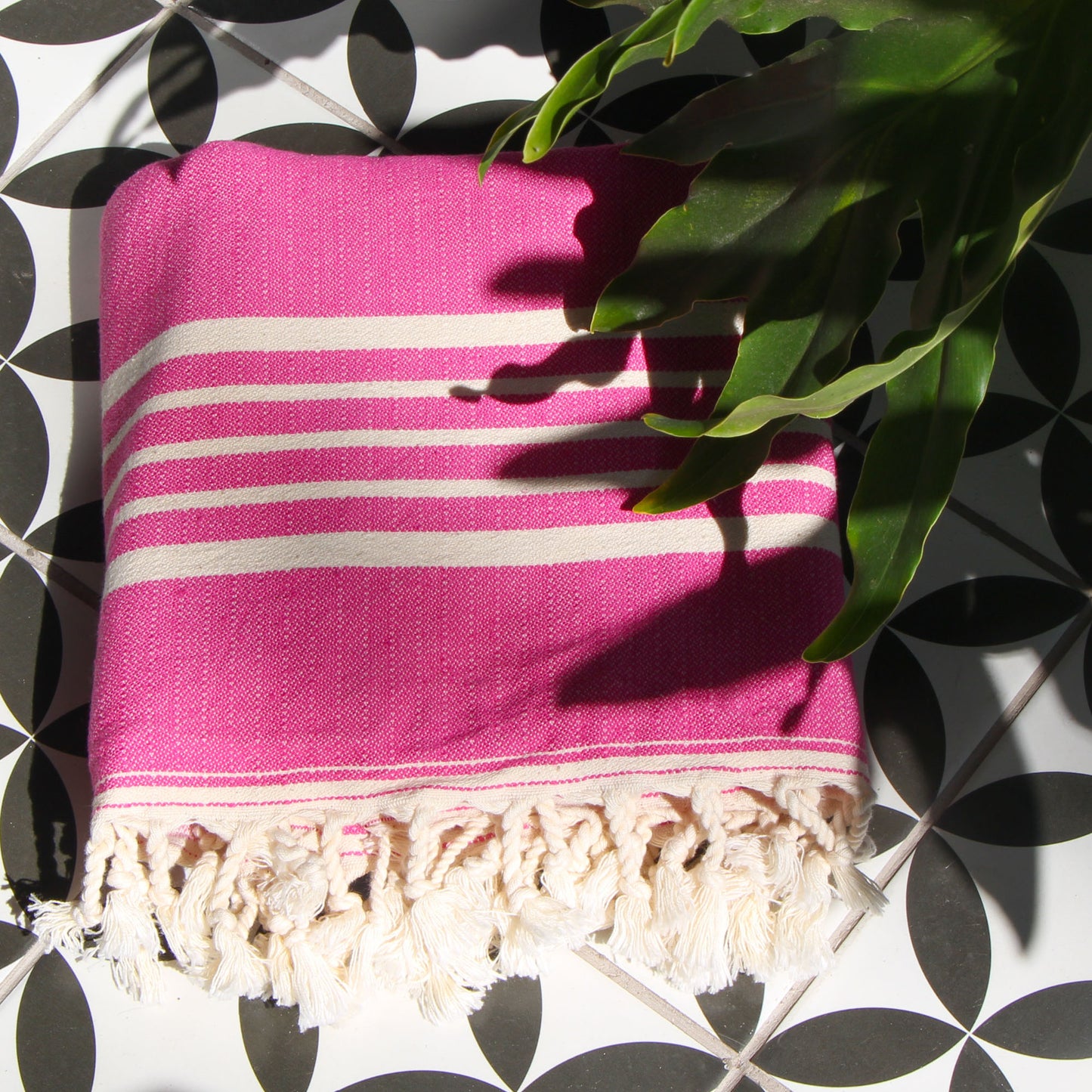 Toalla Turca de Algodón Karadeniz Fucsia 0,96 x 1,80 m