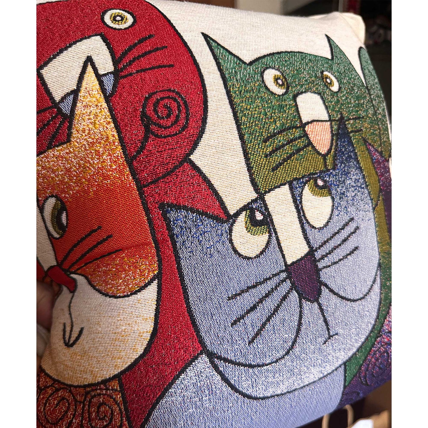 Cojín algodón 44x44 Smelly cats