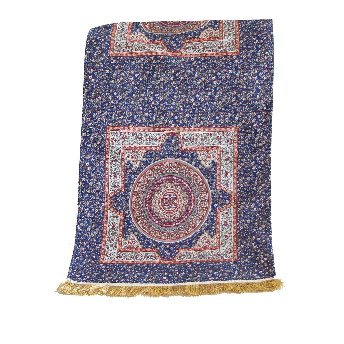 Camino de mesa 2 m Iznik azul y beige