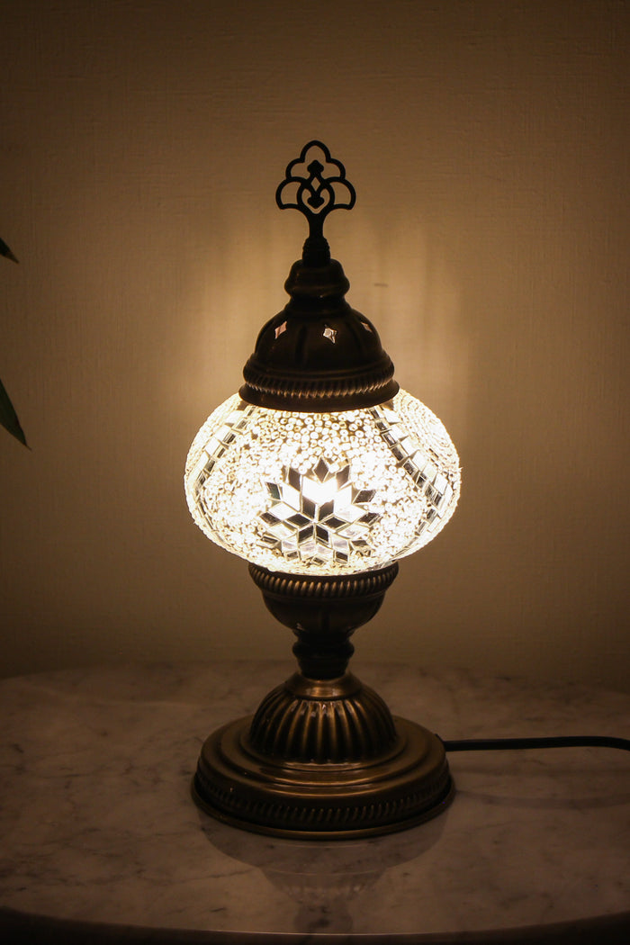 Lámpara turca de mesa S Estrella blanca