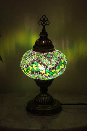 Lámpara turca de mesa M mármara verde