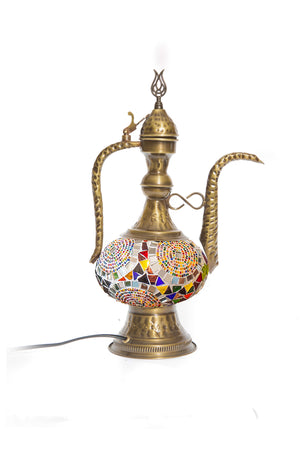 Lámpara turca de mesa Aladín remolinos