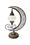 Lámpara turca de mesa Luna blanca