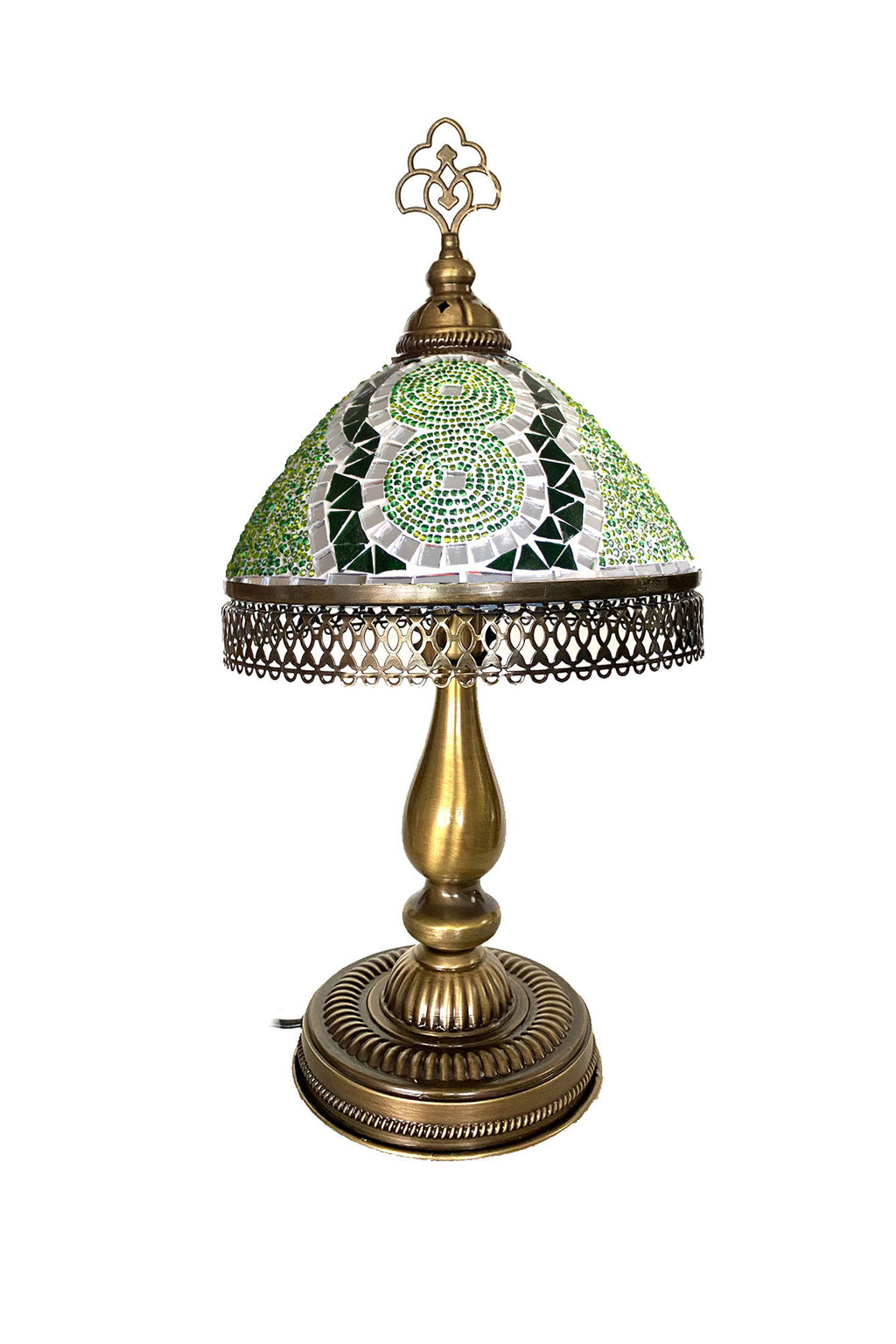 Lámpara turca de mesa Tiffany M verde