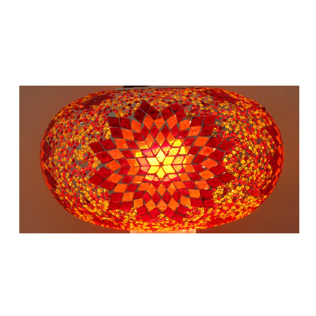 Lámpara turca de mesa cisne XL portakal